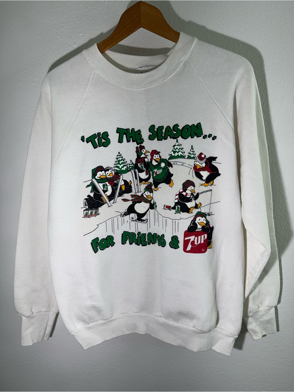 Vintage 90s 7UP Christmas Crewneck